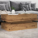 Salongbord med LED-lys artisan eik 90x50x40 cm