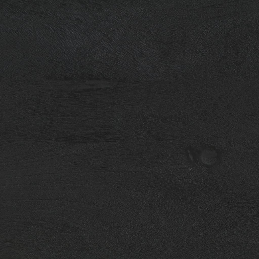 Nattbord svart 40x33x46 cm heltre mango