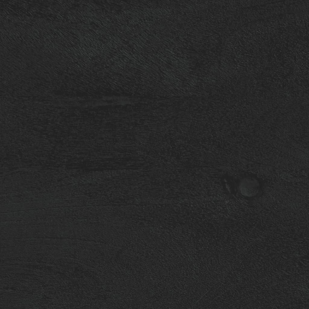 Nattbord 2 stk svart 40x33x46 cm heltre mango