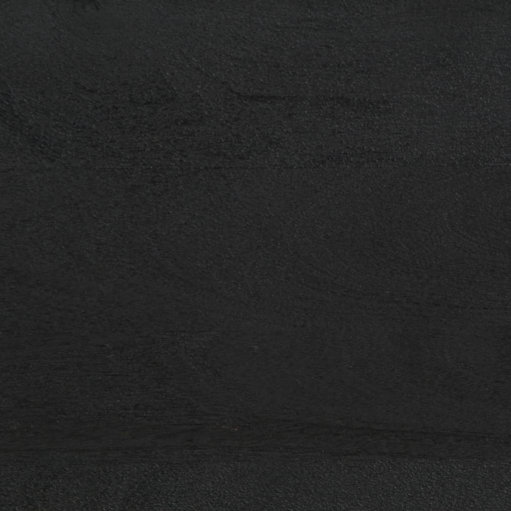 Nattbord svart 40x33x46 cm heltre mango