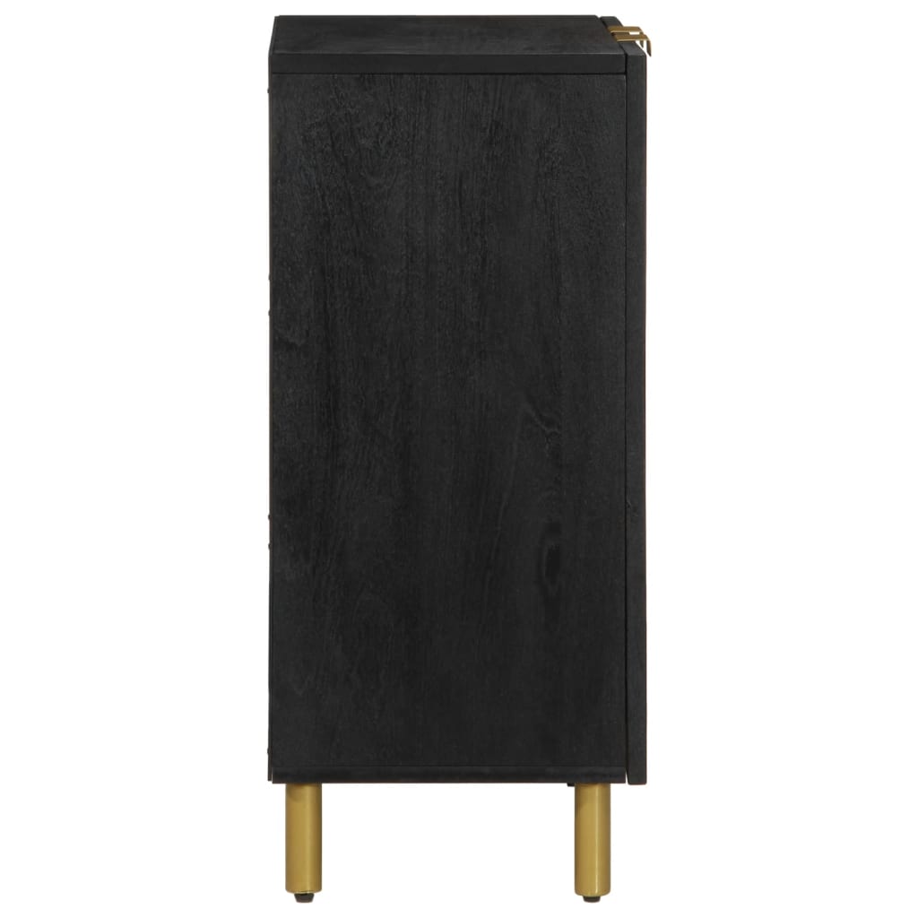 Skjenk svart 60x33x75 cm konstruert tre