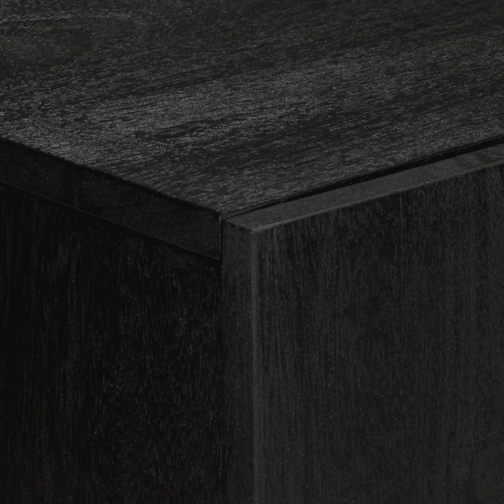 Skjenk svart 60x33x75 cm konstruert tre