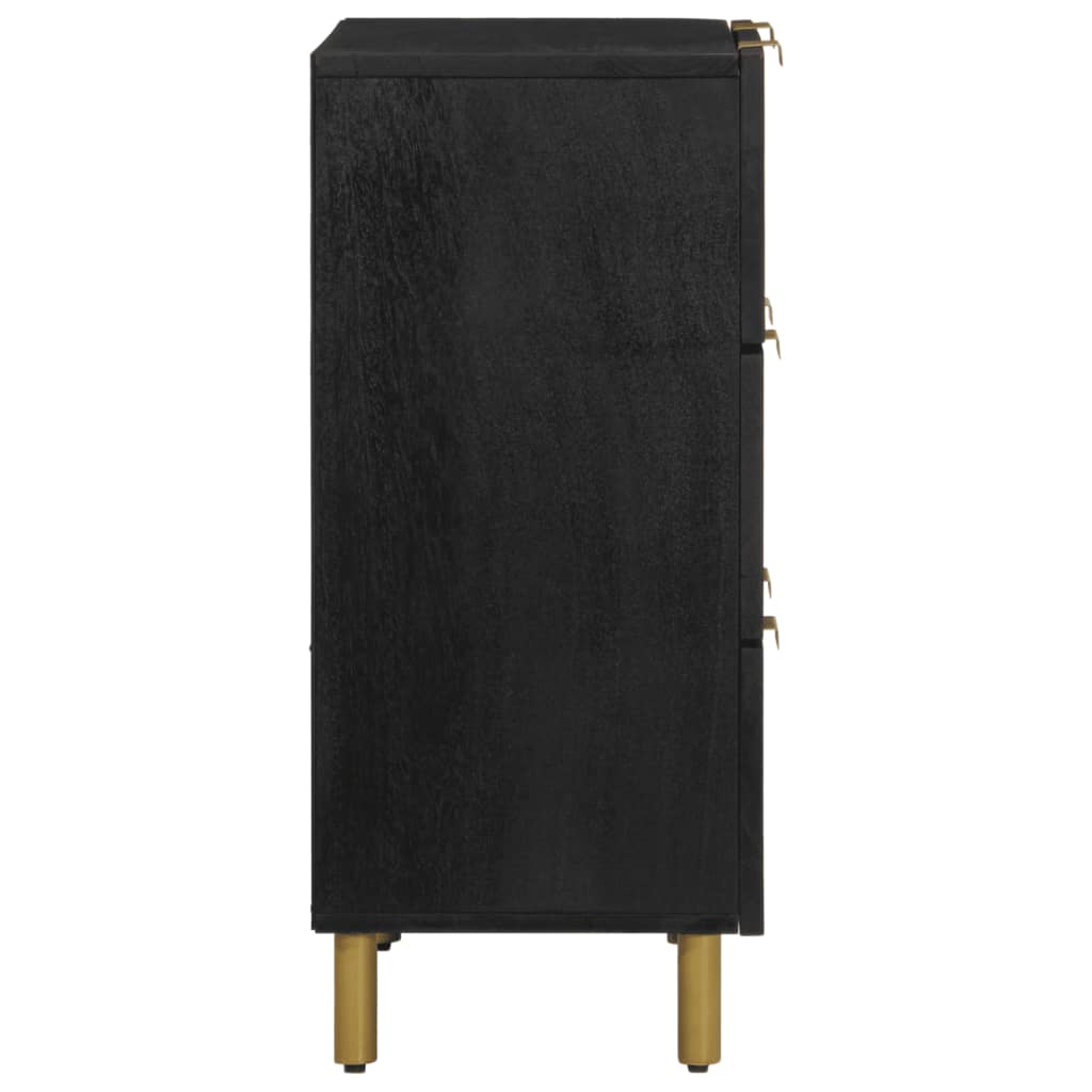 Skjenk svart 60x33x75 cm konstruert tre