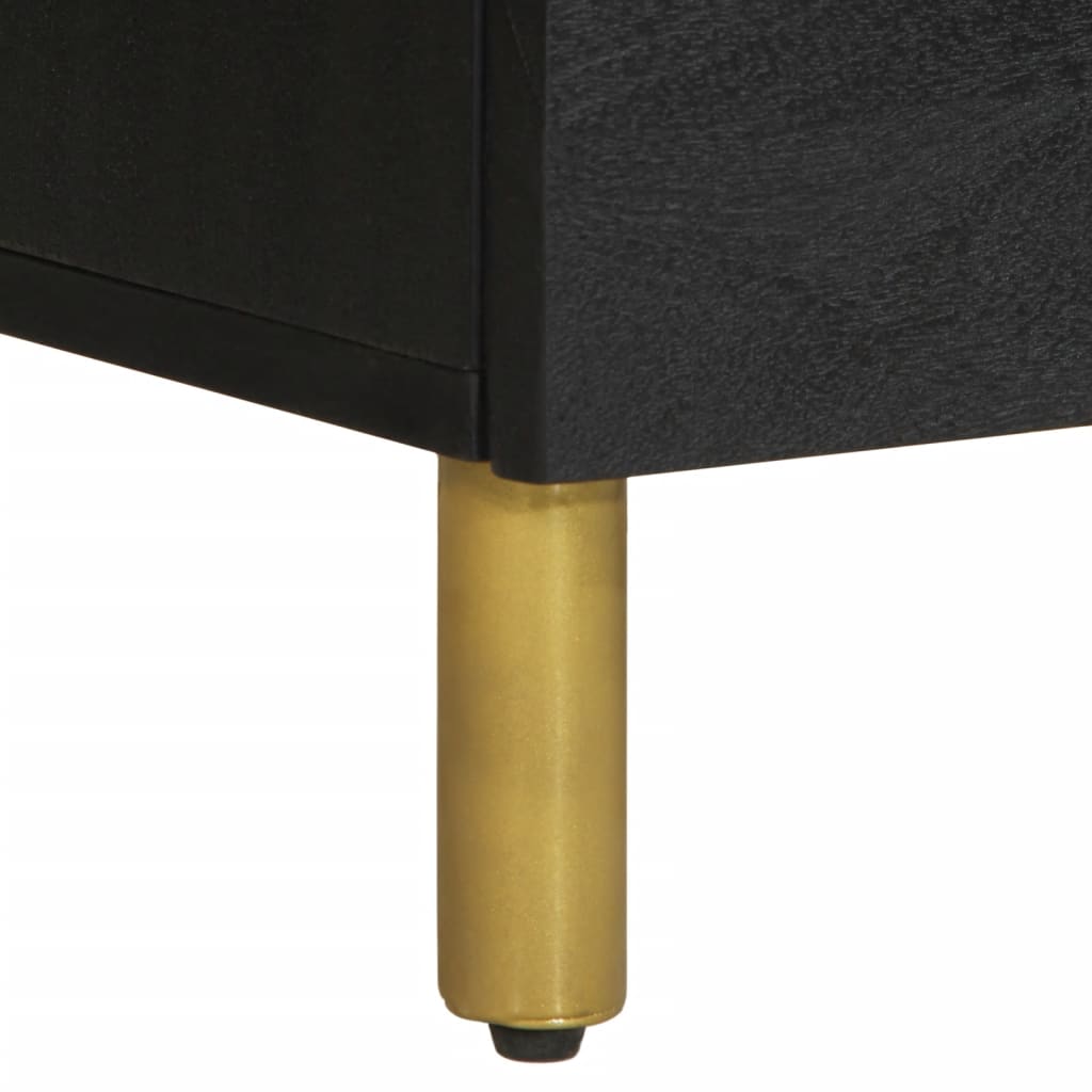 Skjenk svart 60x33x75 cm konstruert tre