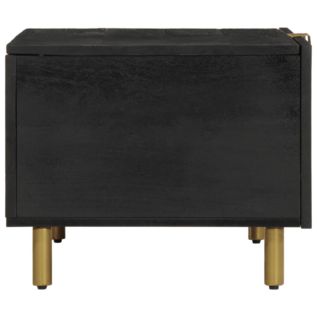 Salongbord svart 80x50x40 cm konstruert tre