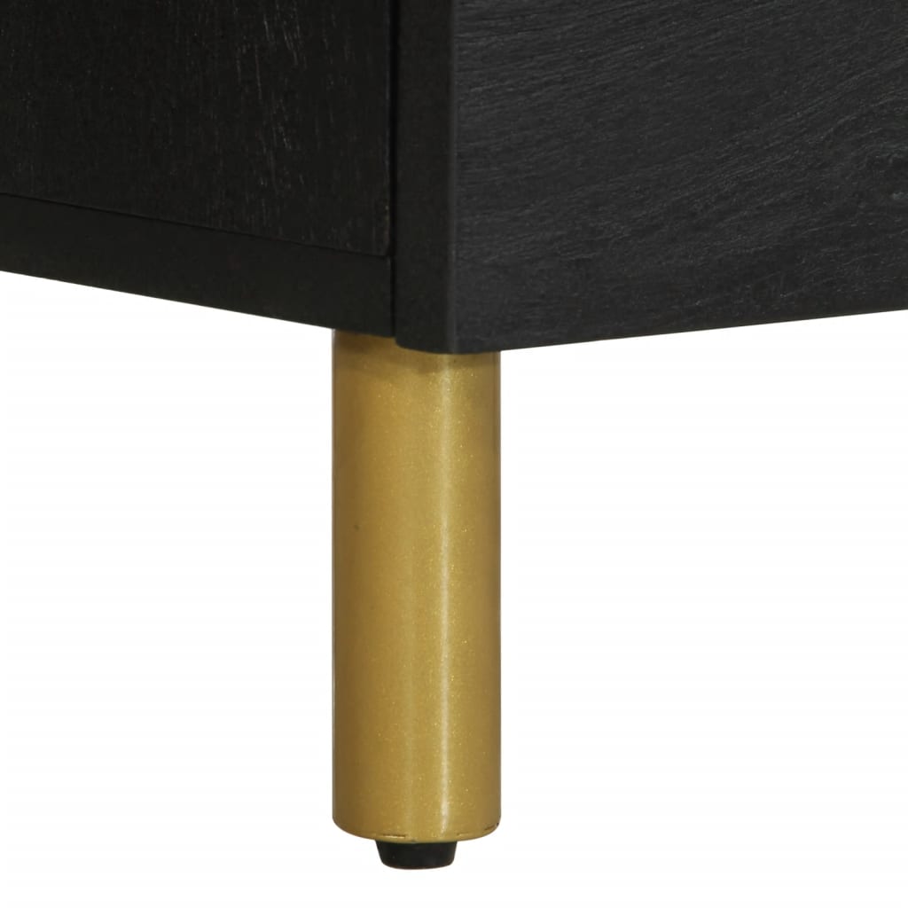 Nattbord svart 50x33x62 cm konstruert tre