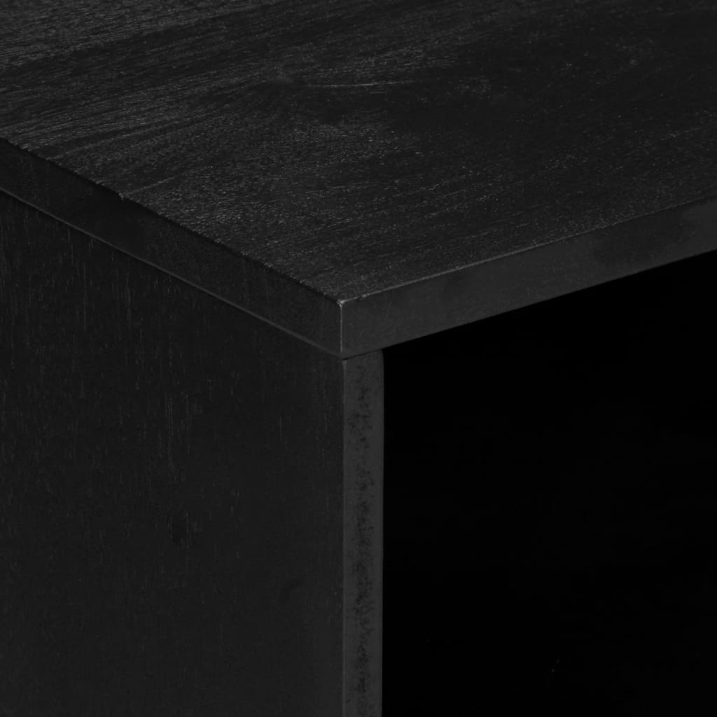 Nattbord svart 50x33x62 cm konstruert tre