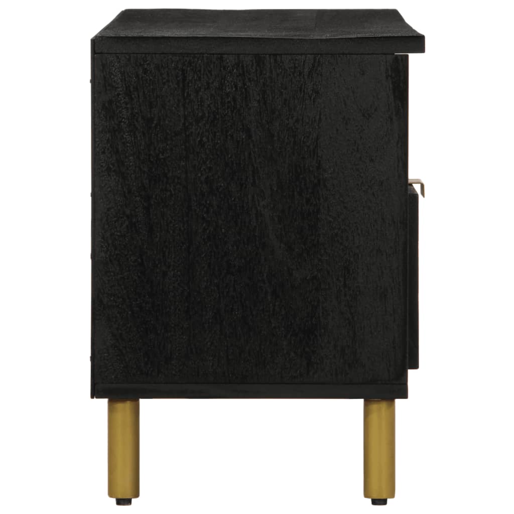 TV-benk svart 100x33x46 cm konstruert tre