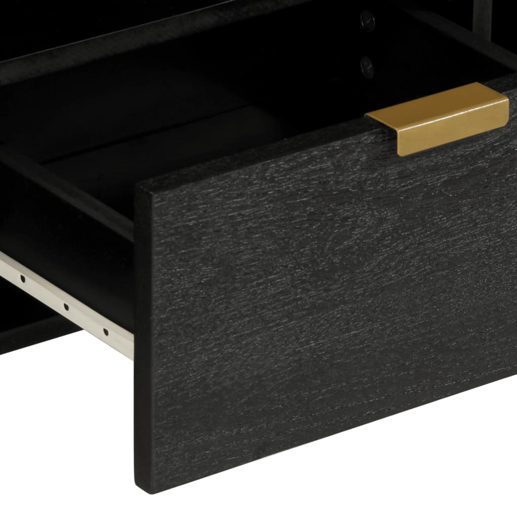 TV-benk svart 100x33x46 cm konstruert tre