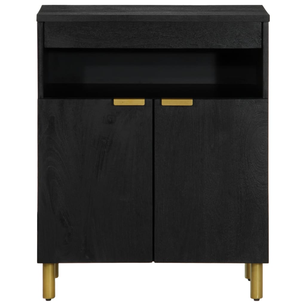 Skjenk svart 60x33x75 cm konstruert tre