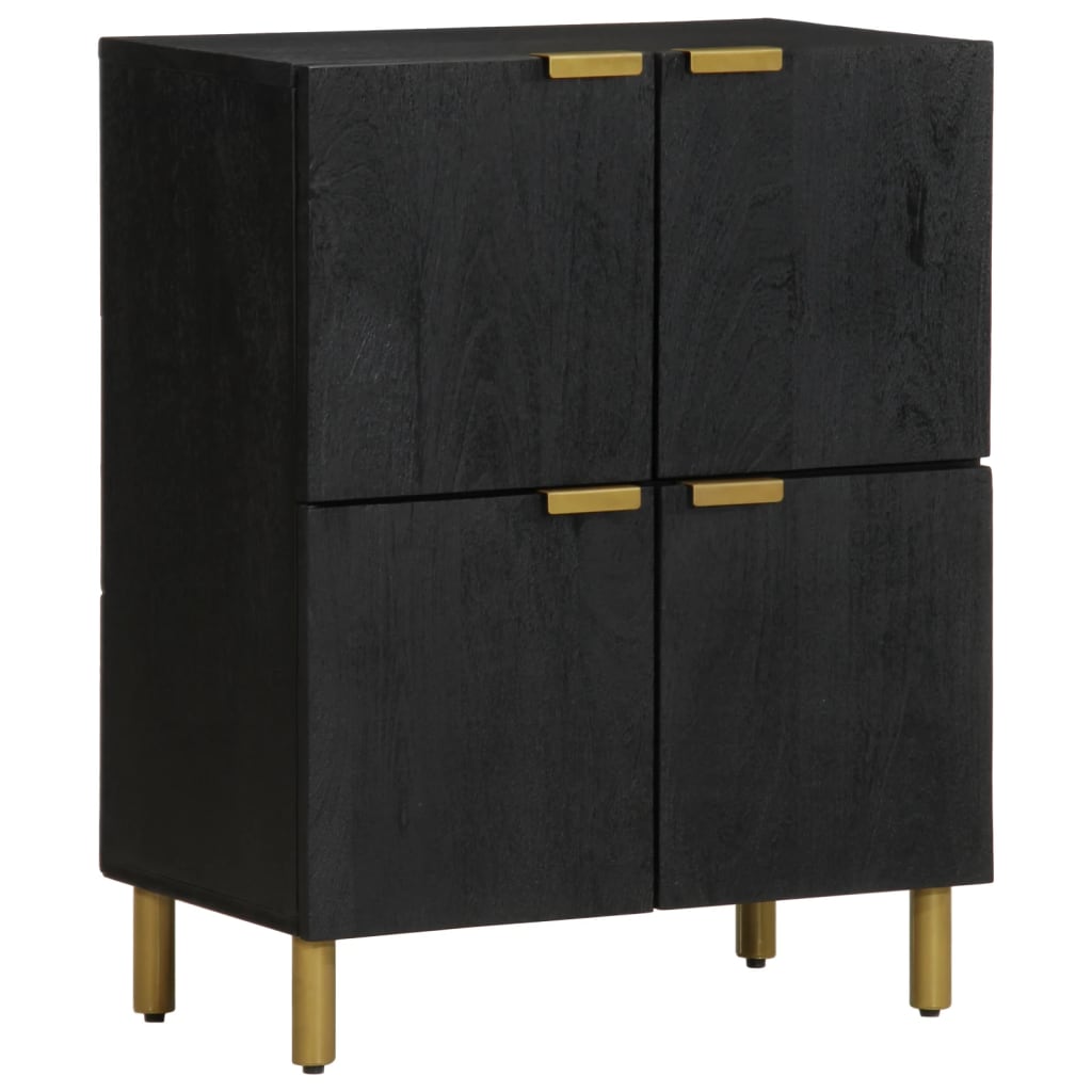 Skjenk svart 60x33x75 cm konstruert tre