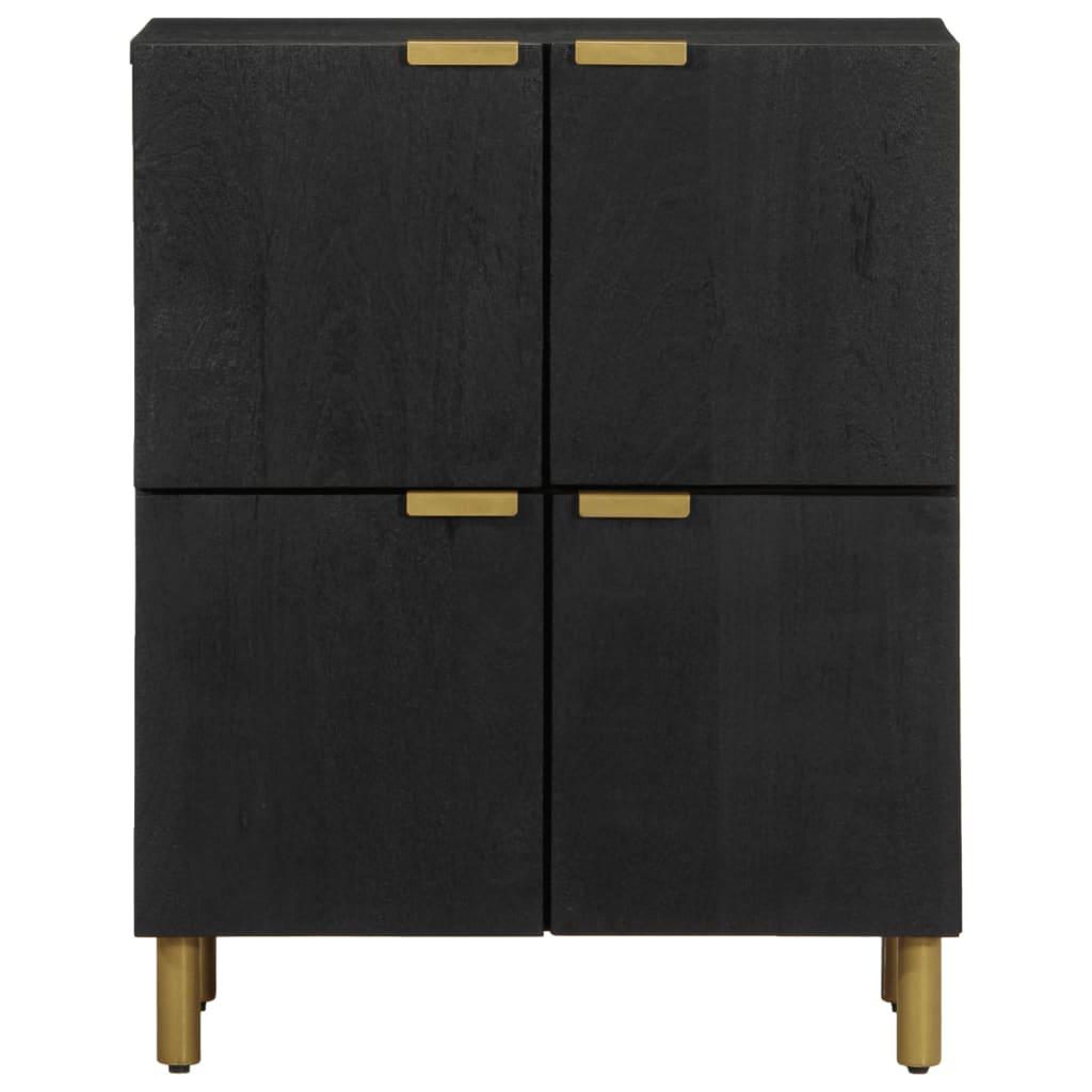 Skjenk svart 60x33x75 cm konstruert tre