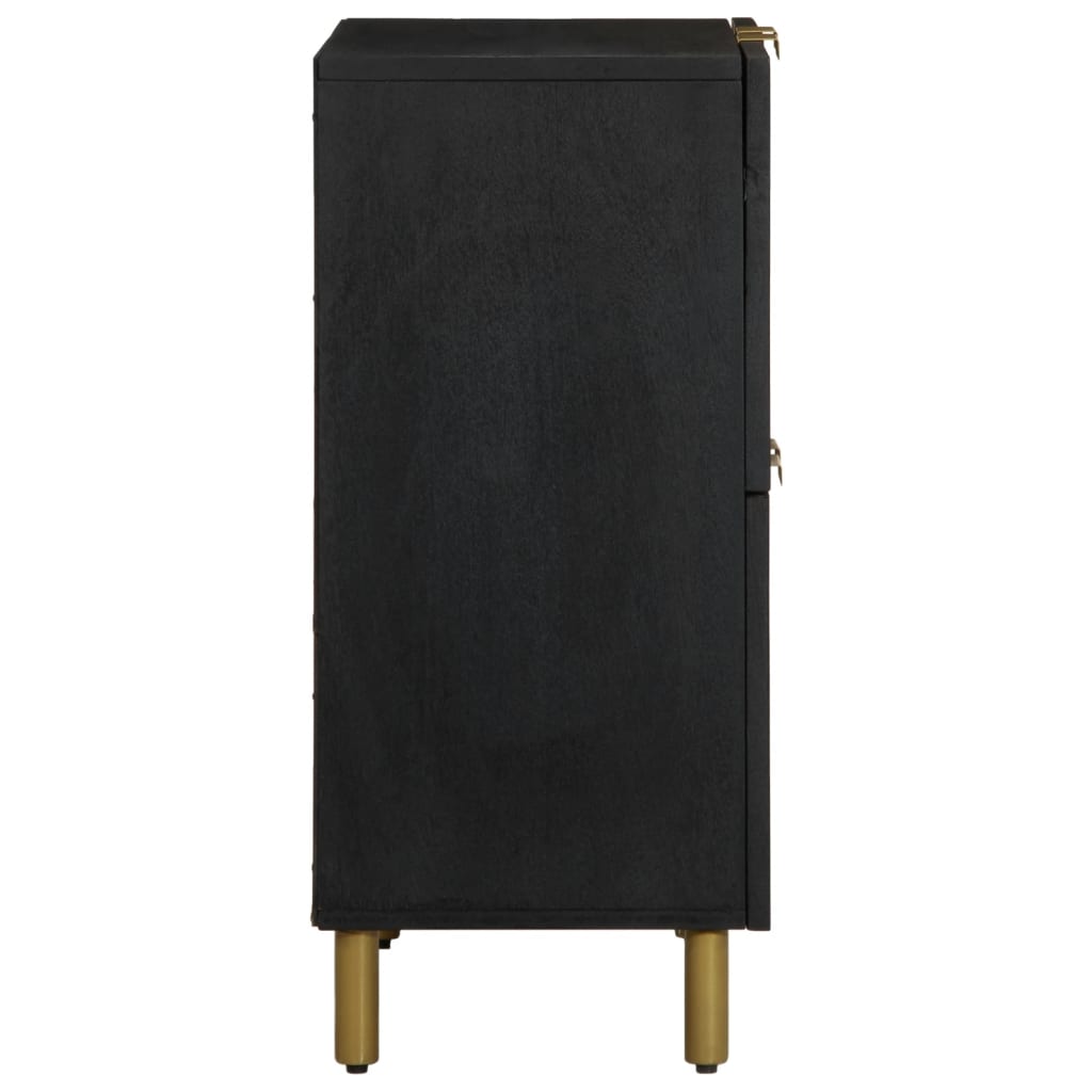 Skjenk svart 60x33x75 cm konstruert tre