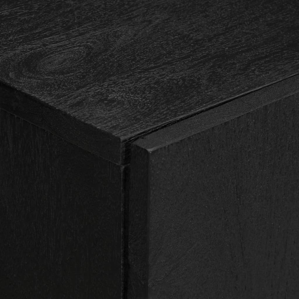Skjenk svart 60x33x75 cm konstruert tre