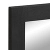 Baderomsspeil svart 50x70x2,5 cm konstruert tre og messing