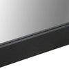 Baderomsspeil svart 50x70x2,5 cm konstruert tre og messing