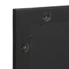 Baderomsspeil svart 50x70x2,5 cm konstruert tre og messing