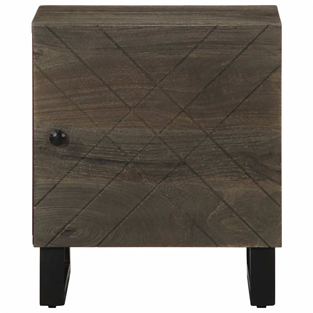 Nattbord 2 stk svart 40x33x46 cm heltre mango
