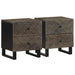 Nattbord 2 stk svart 40x33x46 cm heltre mango