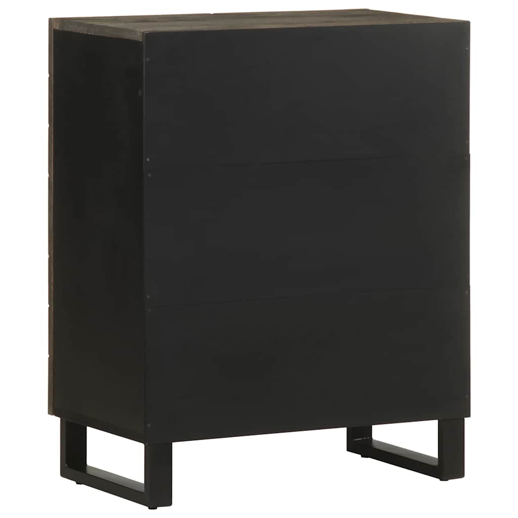 Skjenk svart 60x33x75 cm heltre mango