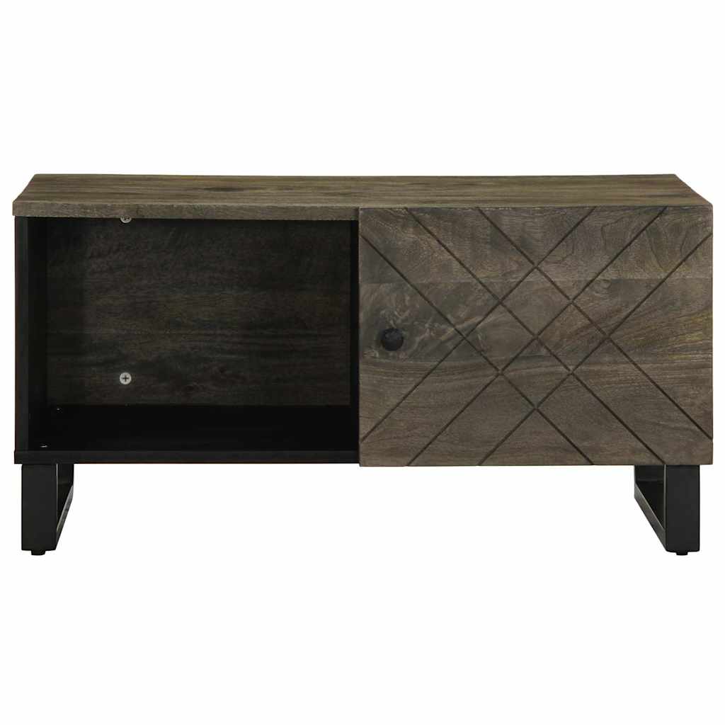 Salongbord svart 80x50x40 cm heltre furu