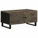 Salongbord svart 80x50x40 cm heltre furu