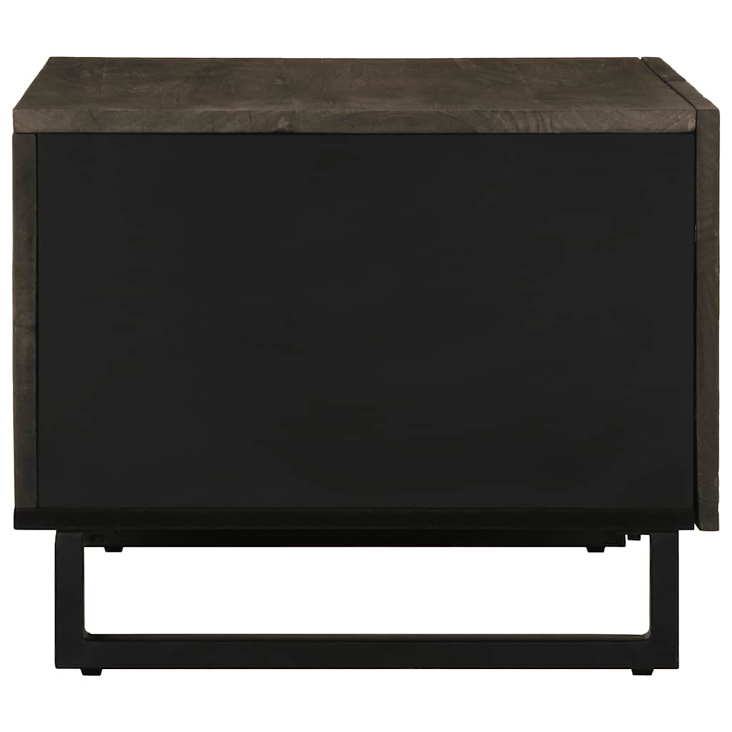 Salongbord svart 80x50x40 cm heltre furu