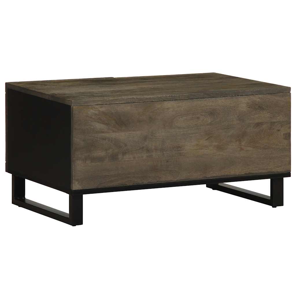 Salongbord svart 80x50x40 cm heltre furu