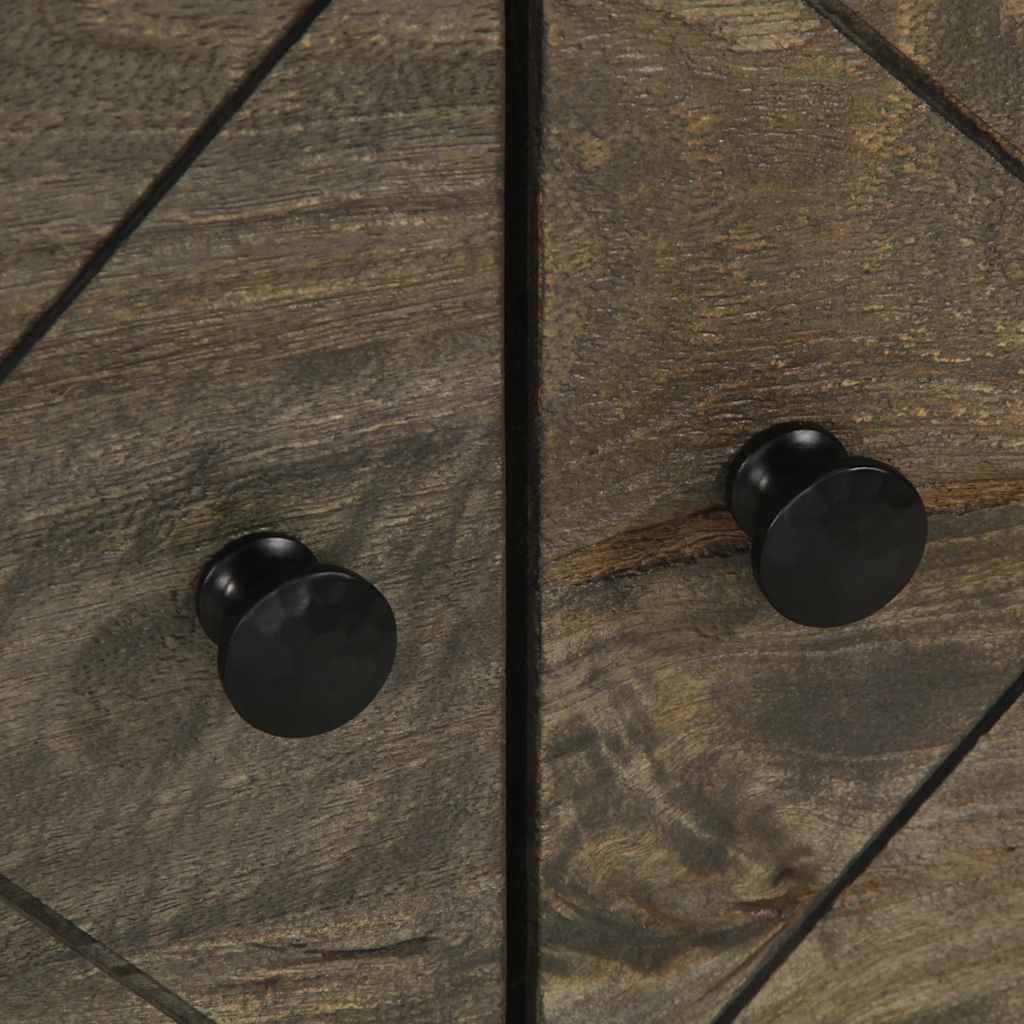 Salongbord svart 80x50x40 cm heltre furu