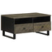 Salongbord svart 80x54x40 cm heltre furu