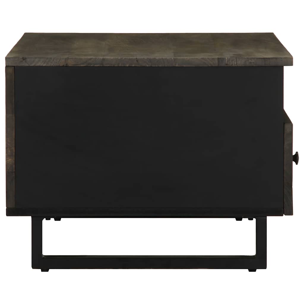 Salongbord svart 80x54x40 cm heltre furu