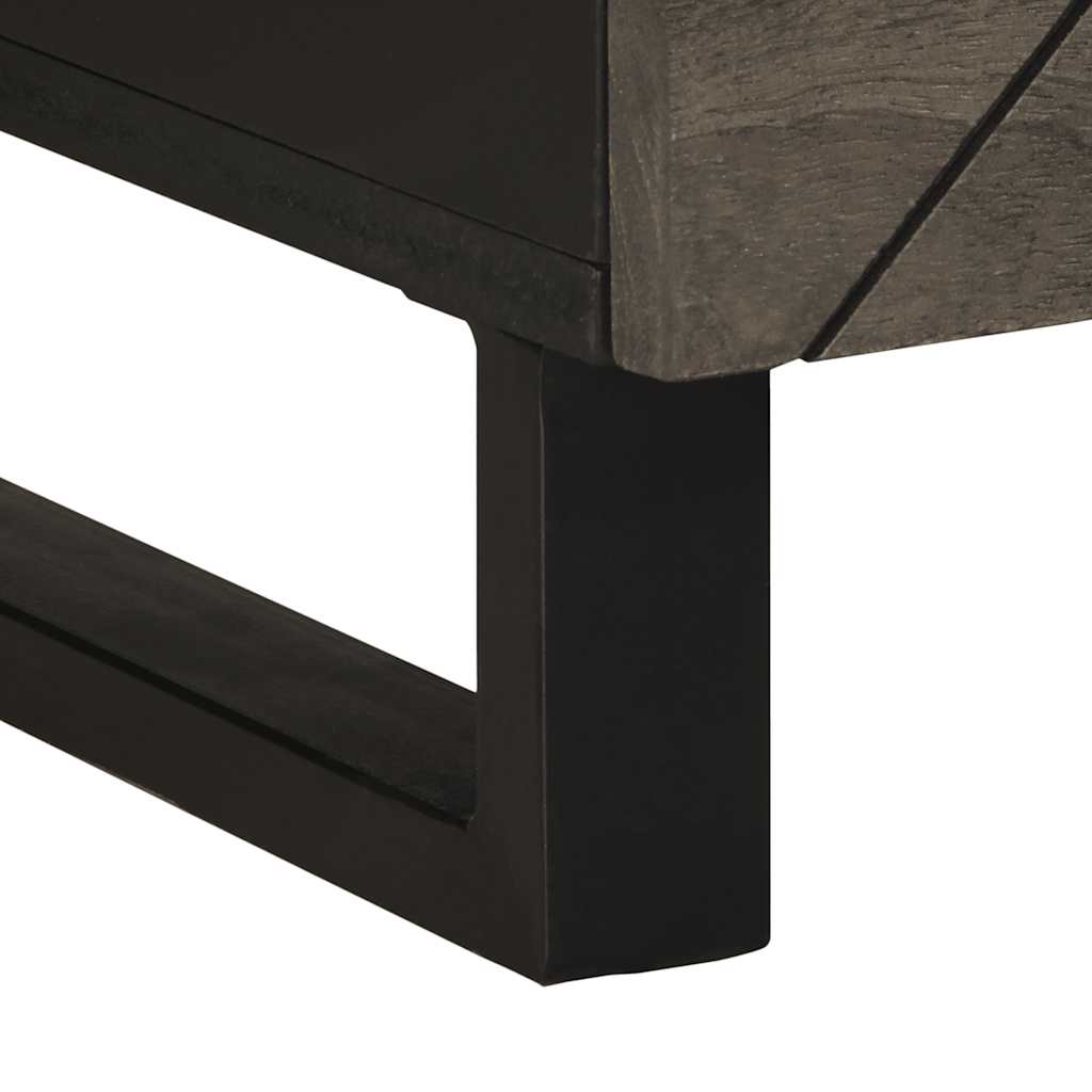 Salongbord svart 80x54x40 cm heltre furu