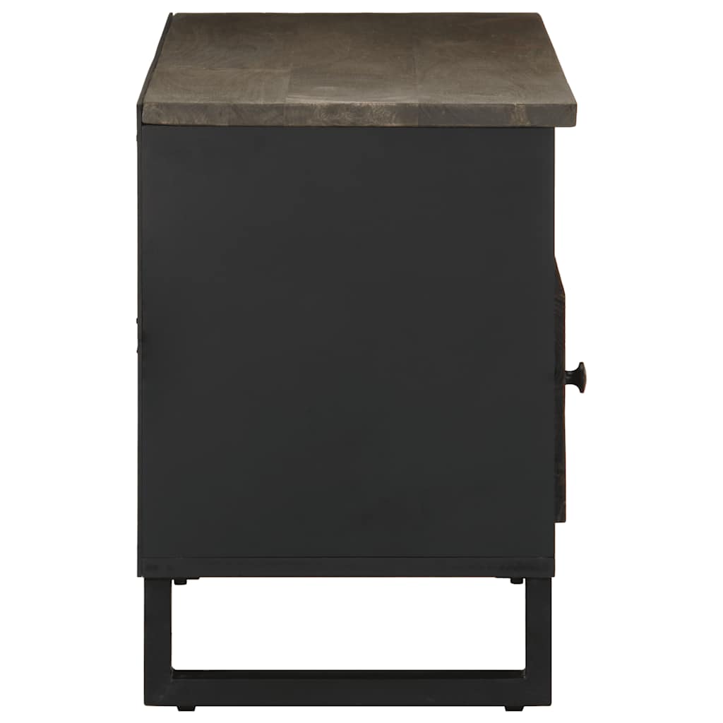 TV-benk svart 100x33x46 cm heltre mango