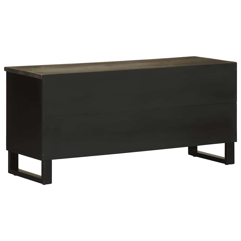 TV-benk svart 100x33x46 cm heltre mango
