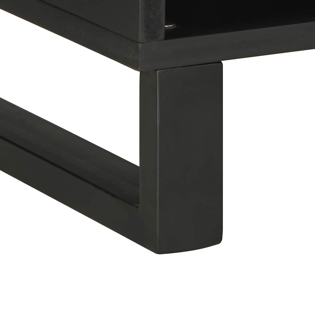 TV-benk svart 100x33x46 cm heltre mango