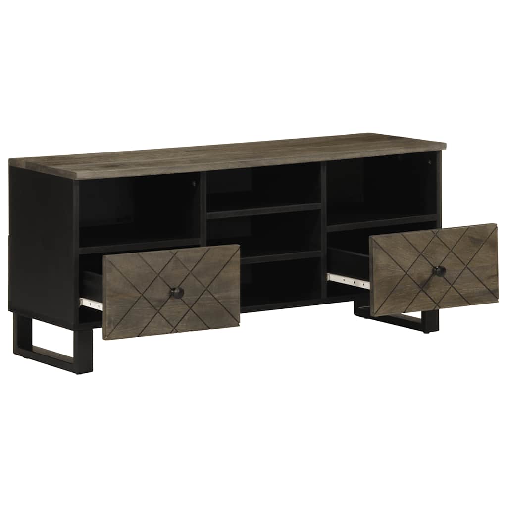 TV-benk svart 100x33x46 cm heltre mango
