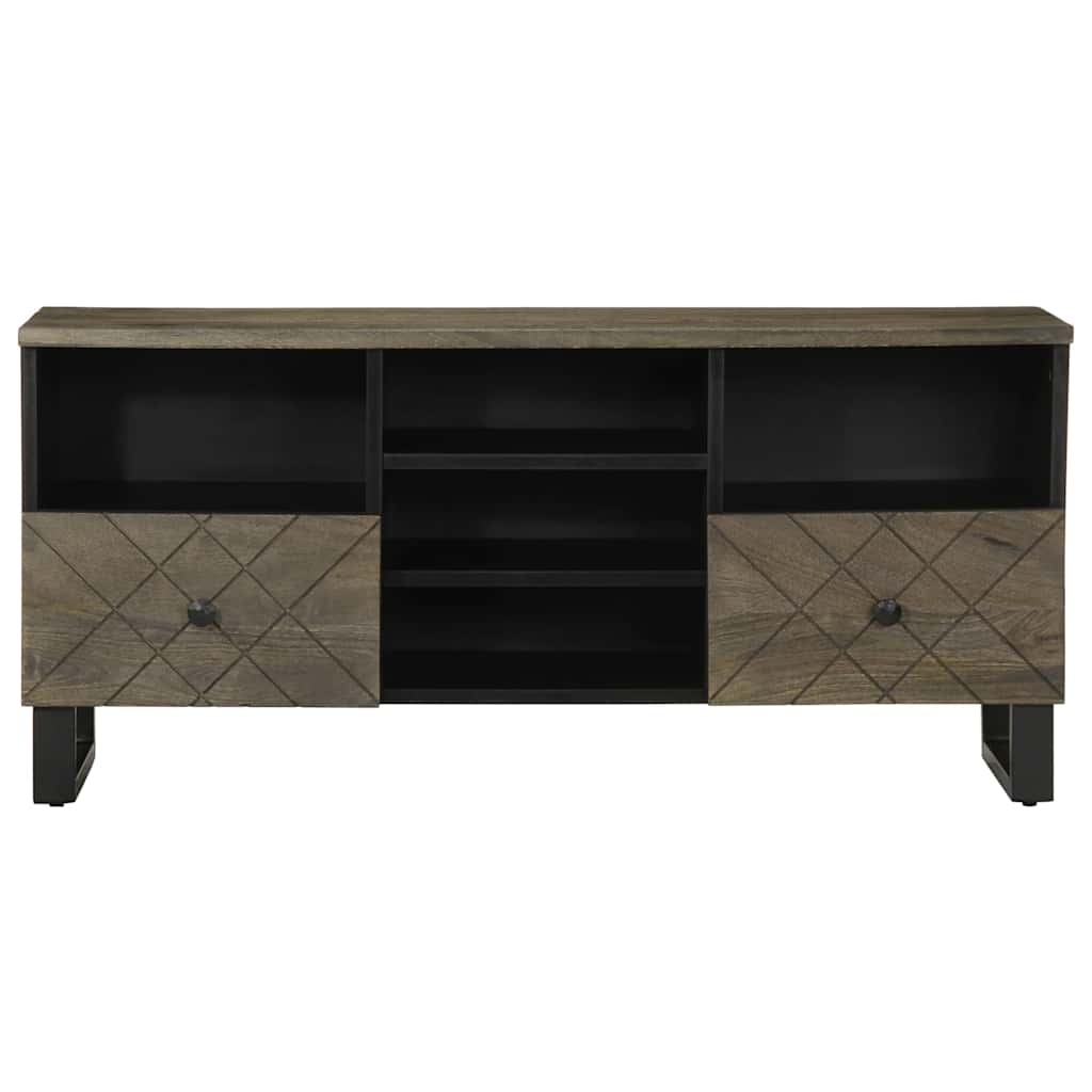 TV-benk svart 100x33x46 cm heltre mango