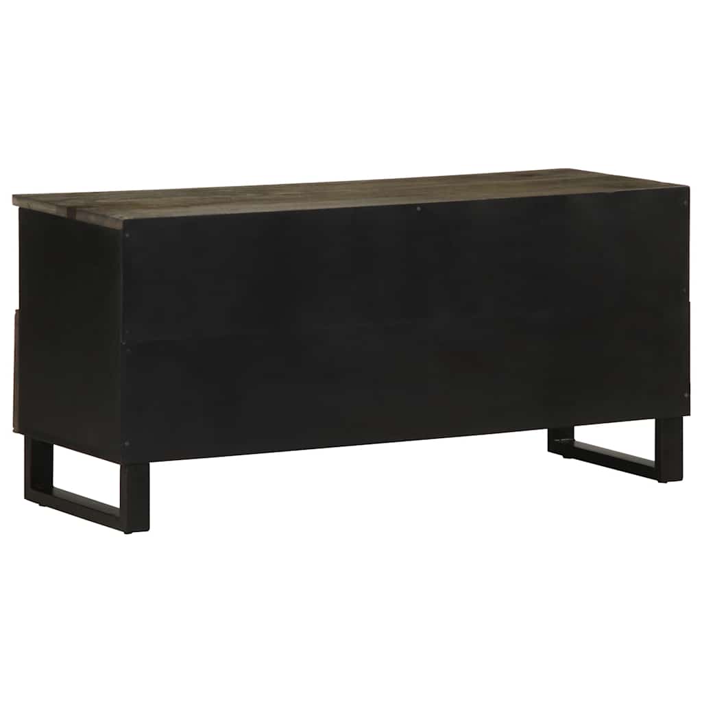 TV-benk svart 100x33x46 cm heltre mango