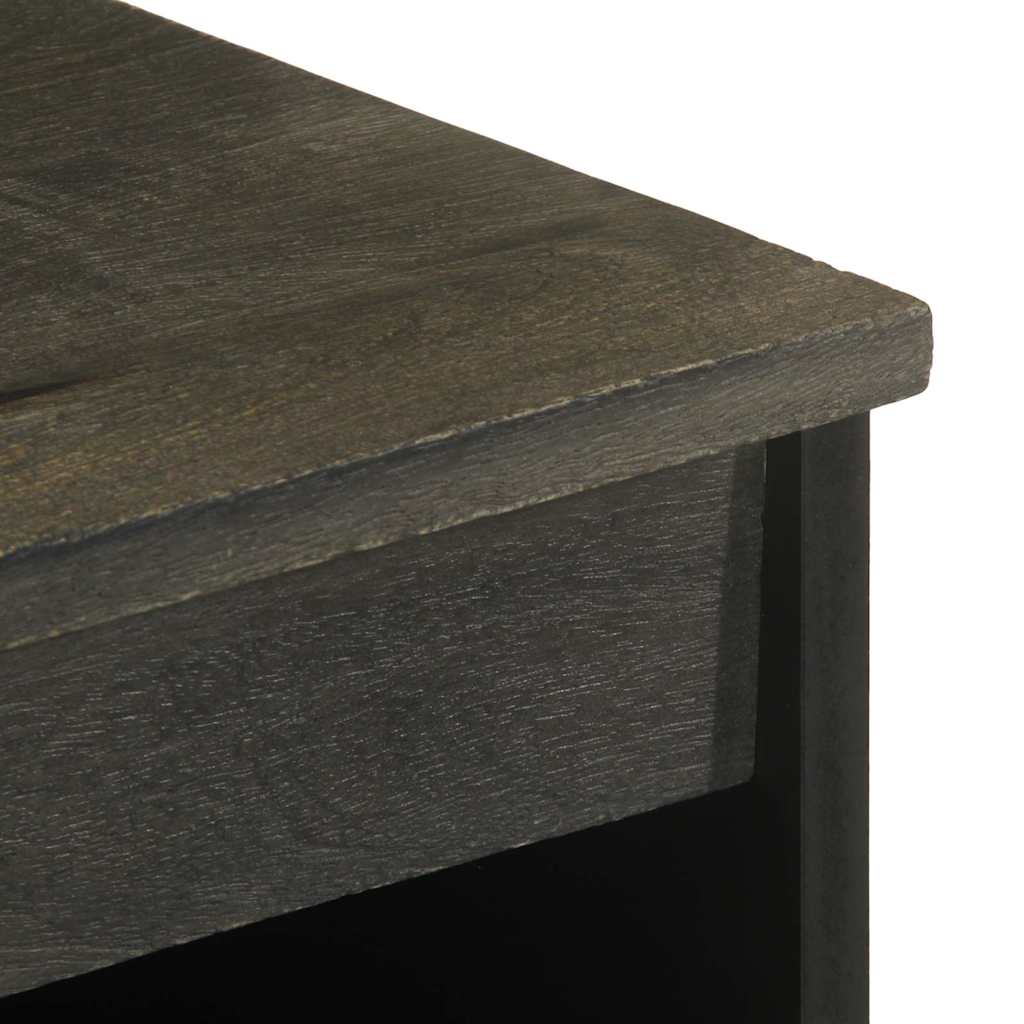 Skjenk svart 60x33x75 cm heltre mango
