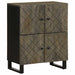 Skjenk svart 60x33x75 cm heltre mango