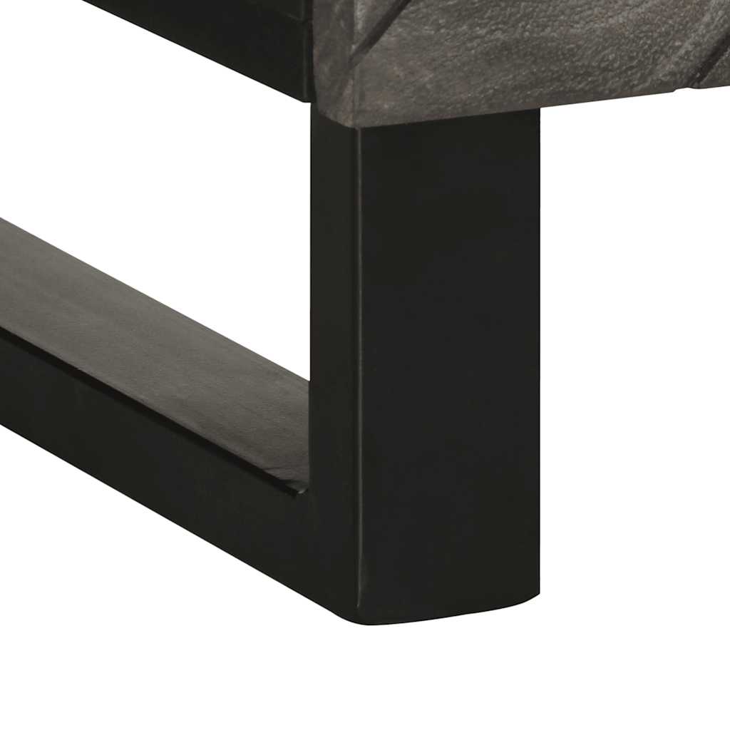 Skjenk svart 60x33x75 cm heltre mango