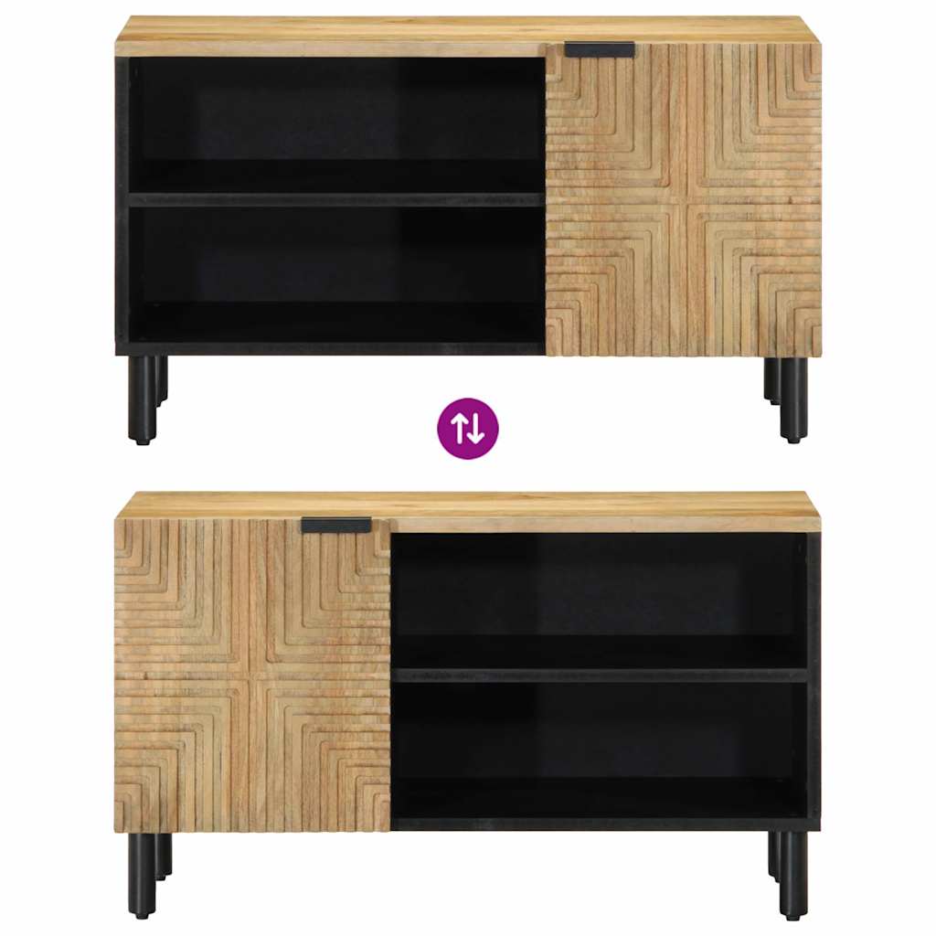 TV-benk brun 80x31,5x46 cm heltre mango