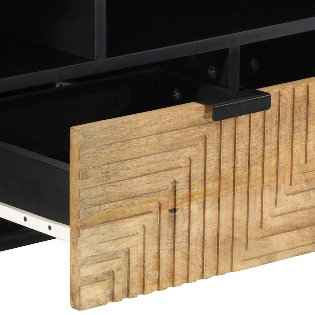 TV-benk brun 100x33x46 cm heltre mango