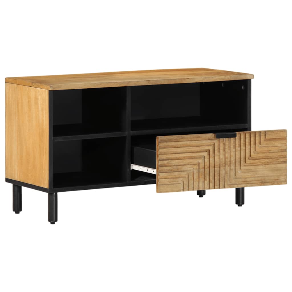TV-benk brun 80x33x46 cm heltre mango