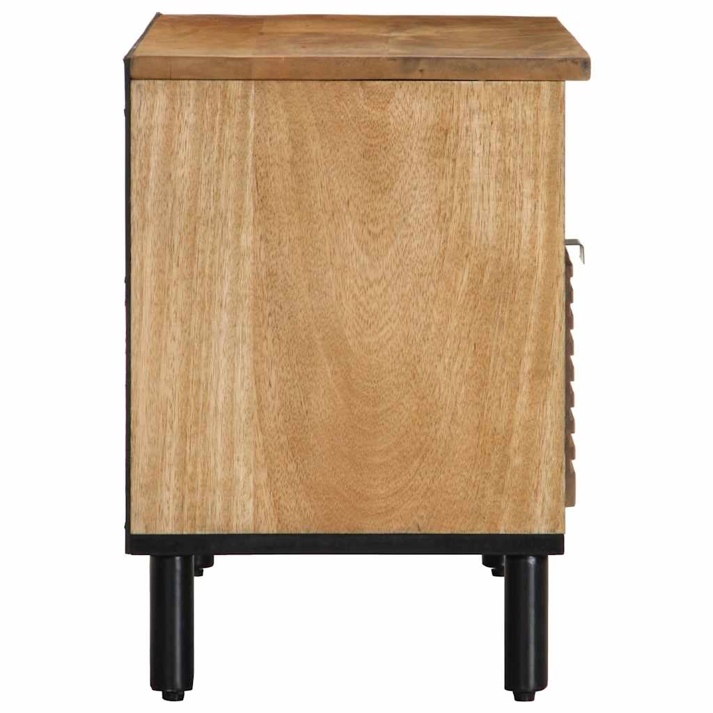TV-benk brun 80x33x46 cm heltre mango
