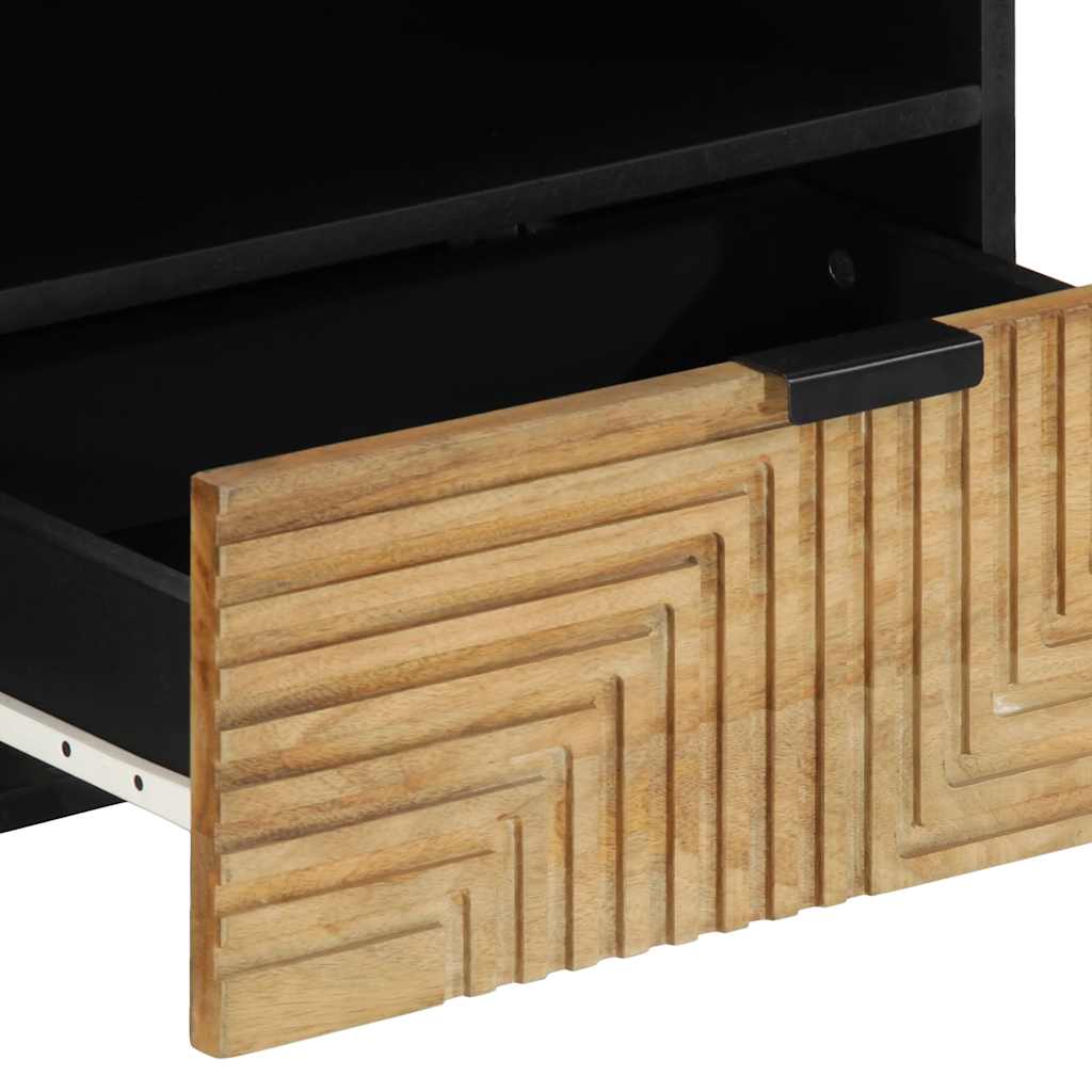 TV-benk brun 80x33x46 cm heltre mango