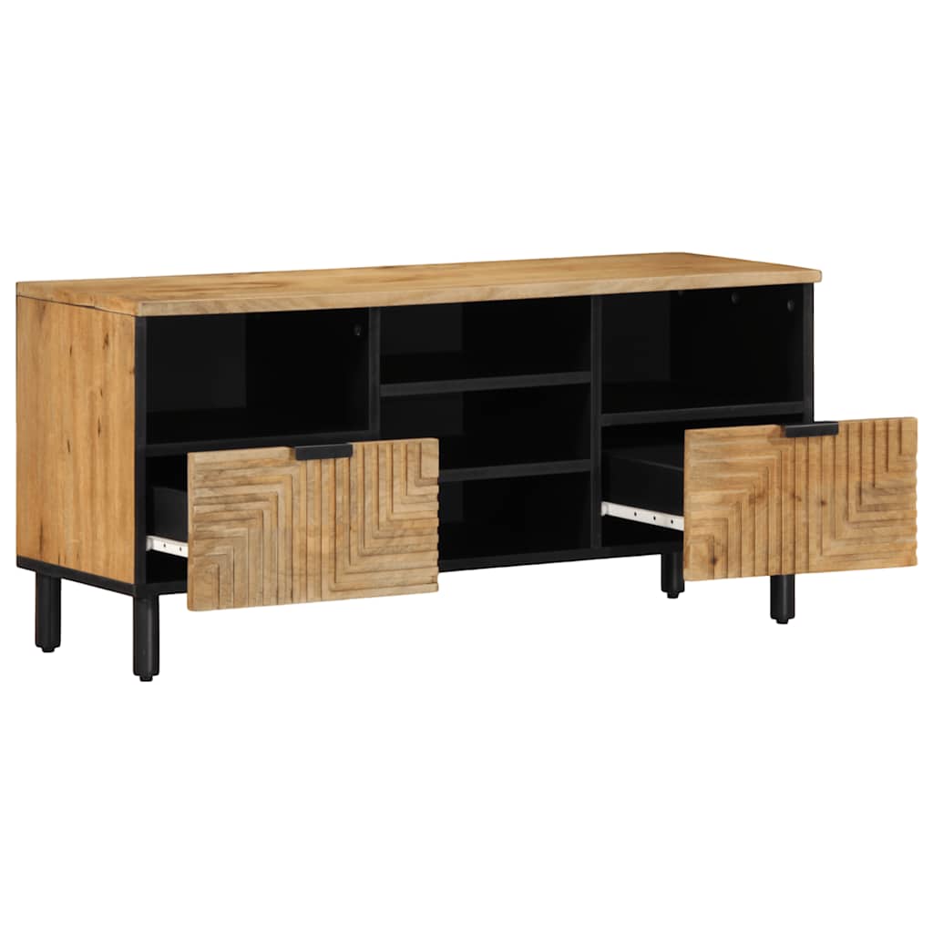 TV-benk brun 100x33x46 cm heltre mango