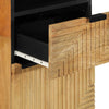Baderomsskap brun 38x33x160 cm heltre mango