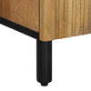 Baderomsskap brun 38x33x160 cm heltre mango