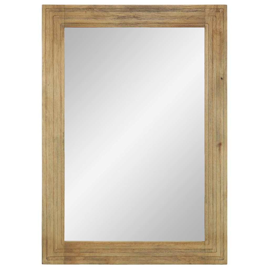 Baderomsspeil brun 50x70x2,5 cm heltre mango